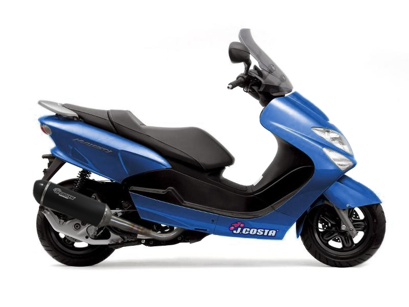 Escape Sport Carbon Catalizado y homologado para Yamaha Majesty 180cc