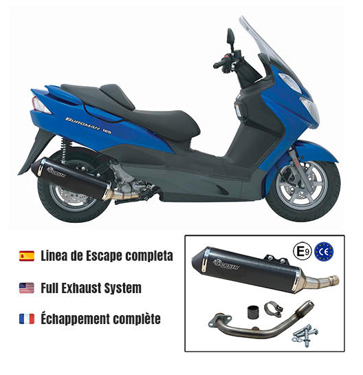 Exhaust Racing for Suzuki Burgman 125 &amp; 150 (Before 2007)