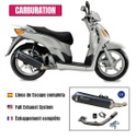 [JC641ESTRACING] Pot d'échappement Racing pour Honda SH/PS/@ 125-150cc